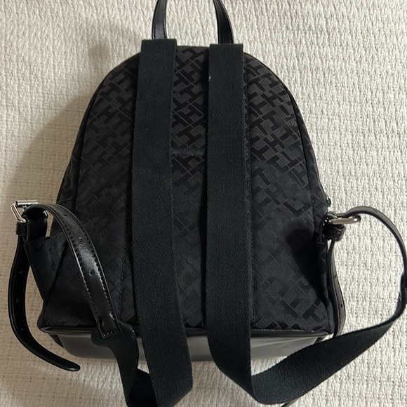Tommy Hilfiger Black Mini Backpack Purse - Picture 7 of 7